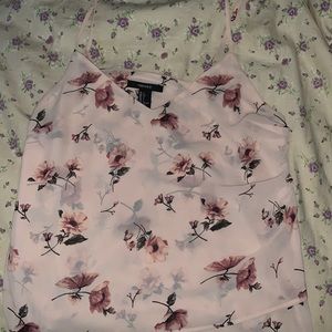 Floral forever 21 tank top